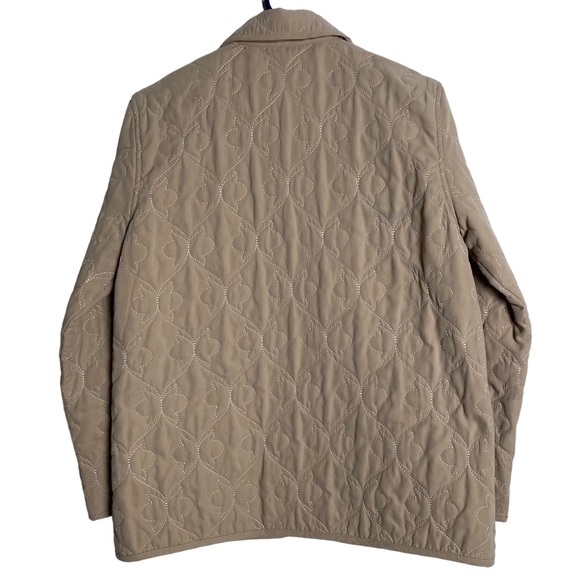 Alfred Dunner Jacket Womens Petite Beige Quilted Classic Grandmacore Luncheon - Picture 3 of 12